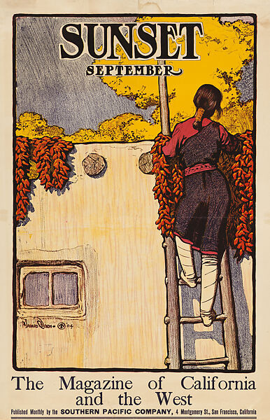 Sunset Magazine, September, Lafayette Maynard Dixon (American, 1875–1946), Lithograph 