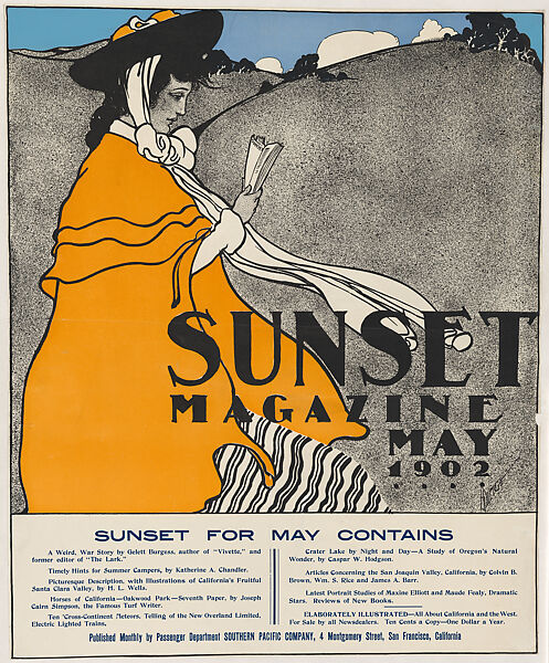 Sunset Magazine, May, Henry Patrick Raleigh (American, Portland, Oregon 1880–1944 New York), Lithograph and relief 