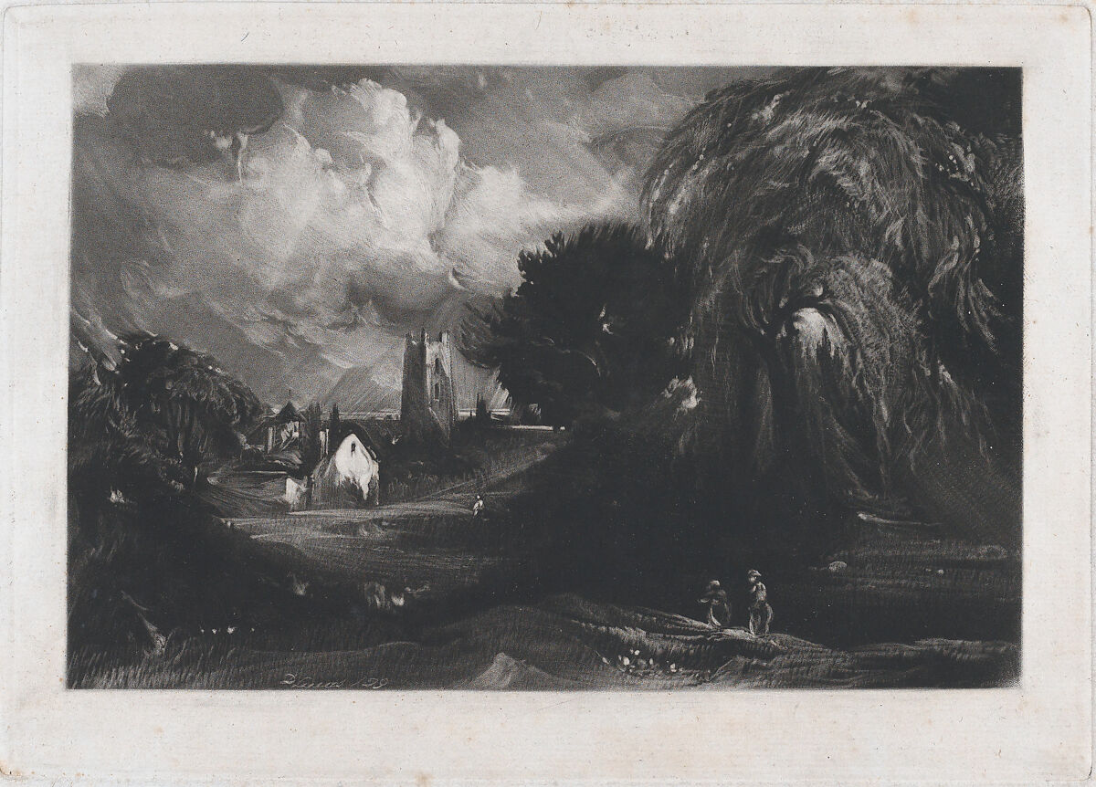 Stoke-by-Neyland, David Lucas (British, Geddington Chase, Northamptonshire 1802–1881 London), Mezzotint; proof before published state 