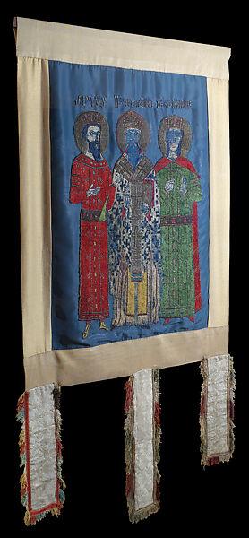 Gonfalon of Saint Gregory the Illuminator, Embroidered silk, Armenian 