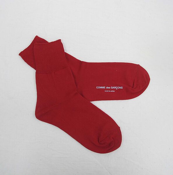 Ensemble, Comme des Garçons (Japanese, founded 1969), (a) wool, nylon, polyester, cotton (b) plastic (polyurethane), polyester, cotton (c) polyester, cotton, (d, e) cotton, synthetic fiber, and (e, f) plastic (polyvinyl chloride), Japanese