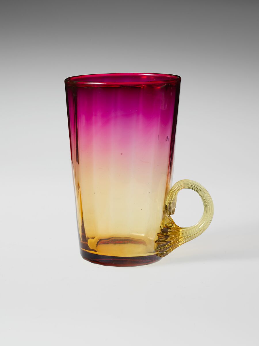 Punch Glass, Probably New England Glass Company (American, East Cambridge, Massachusetts, 1818–1888), Blown glass, American 