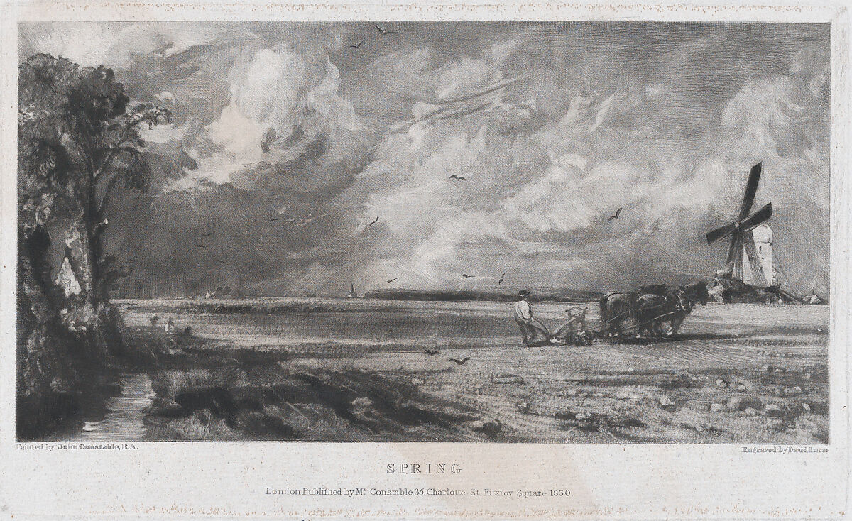 Spring, David Lucas (British, Geddington Chase, Northamptonshire 1802–1881 London), Mezzotint; third state of five 