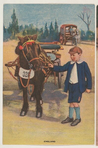 England, insert card from the Children, Holidays, Etc. series (D23), issued by the Weber Baking Company, Issued by Weber Baking Company, Commercial color lithograph 