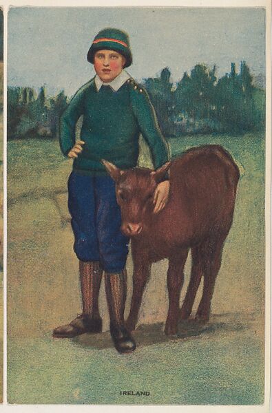 Ireland, insert card from the Children, Holidays, Etc. series (D23), issued by the Weber Baking Company, Issued by Weber Baking Company, Commercial color lithograph 