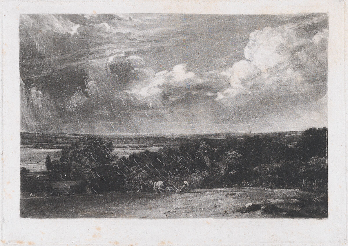 A Summerland, David Lucas (British, Geddington Chase, Northamptonshire 1802–1881 London), Mezzotint with drypoint, touched with white chalk; proof before published state 