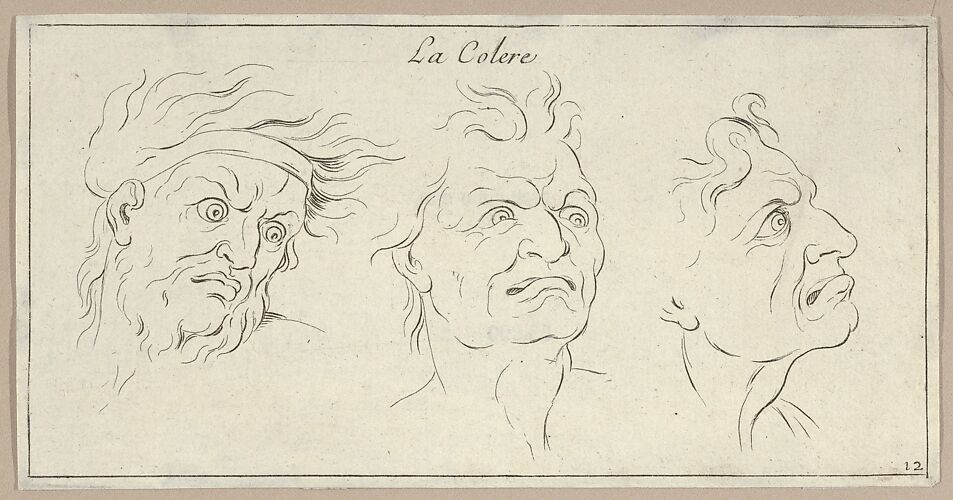 Le Colère (from Caractères des passions, gravés sur les desseins de l'illustre Monsieur le Brun)