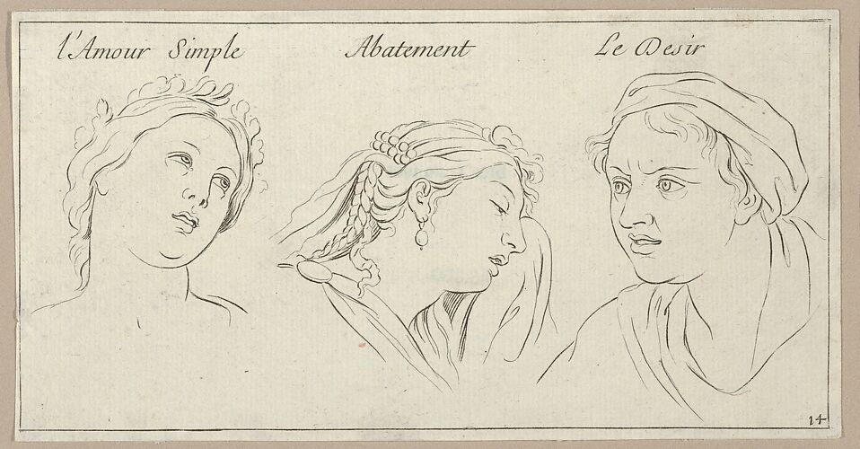 l'Amour simple, Abattement, Le Desir, from 