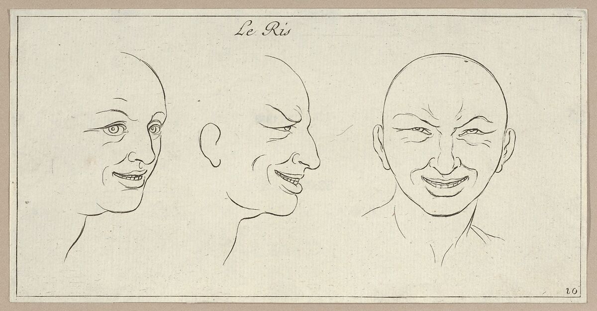 Le Ris (from Caractères des passions, gravés sur les desseins de l'illustre Monsieur le Brun), Sébastien Le Clerc, le Jeune (French, Paris 1676–1763 Gobelins), Etching 