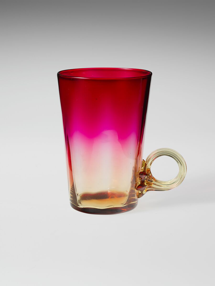 Punch Glass, Probably New England Glass Company (American, East Cambridge, Massachusetts, 1818–1888), Blown glass, American 