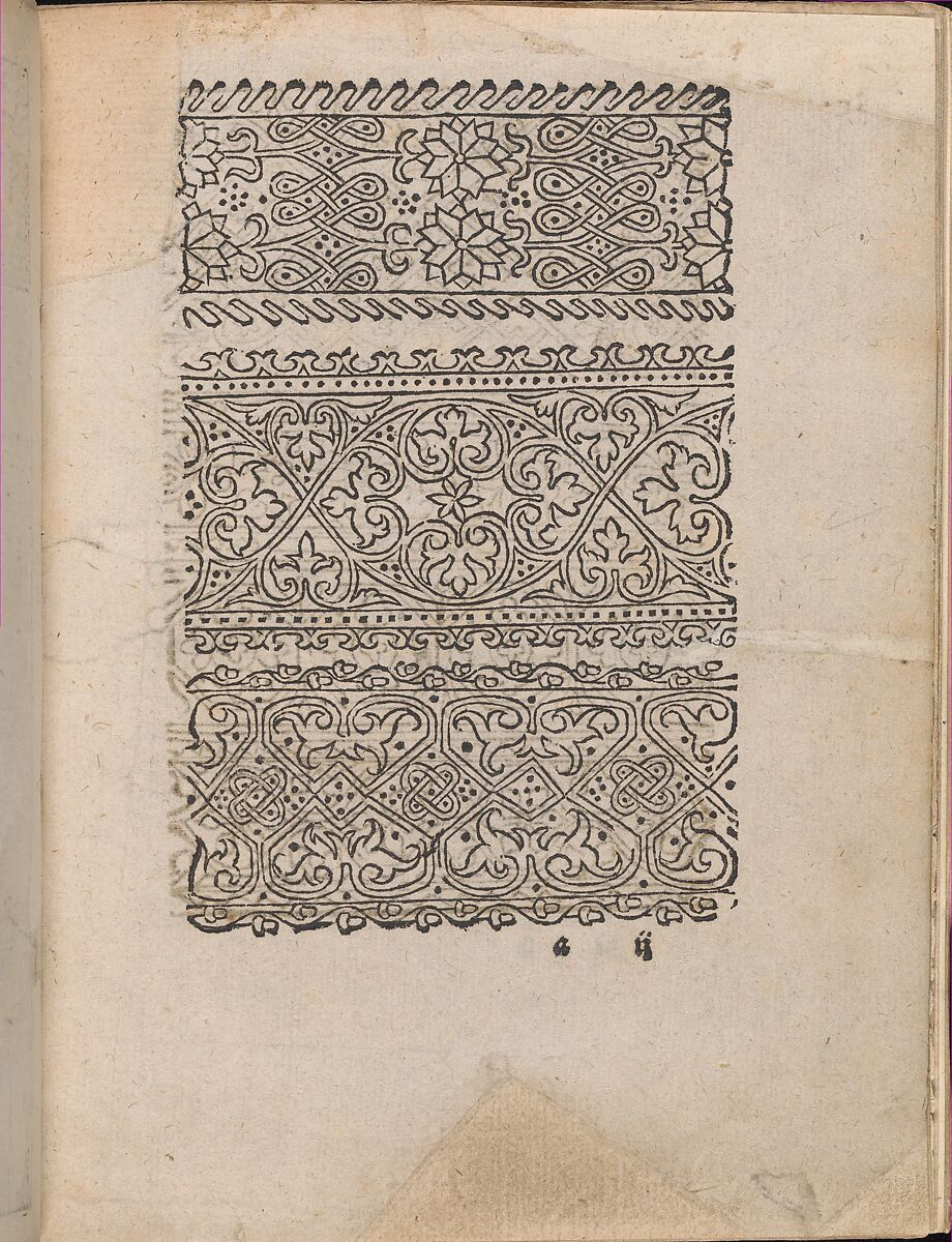 Modelbuch aller Art Nehens vn Stickens (Page 2r), Christian Egenolff (German, Hadamar 1502–1555 Frankfurt), Woodcut 