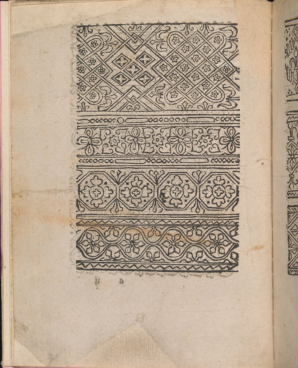 Modelbuch aller Art Nehens vn Stickens (Page 2v), Christian Egenolff (German, Hadamar 1502–1555 Frankfurt), Woodcut 