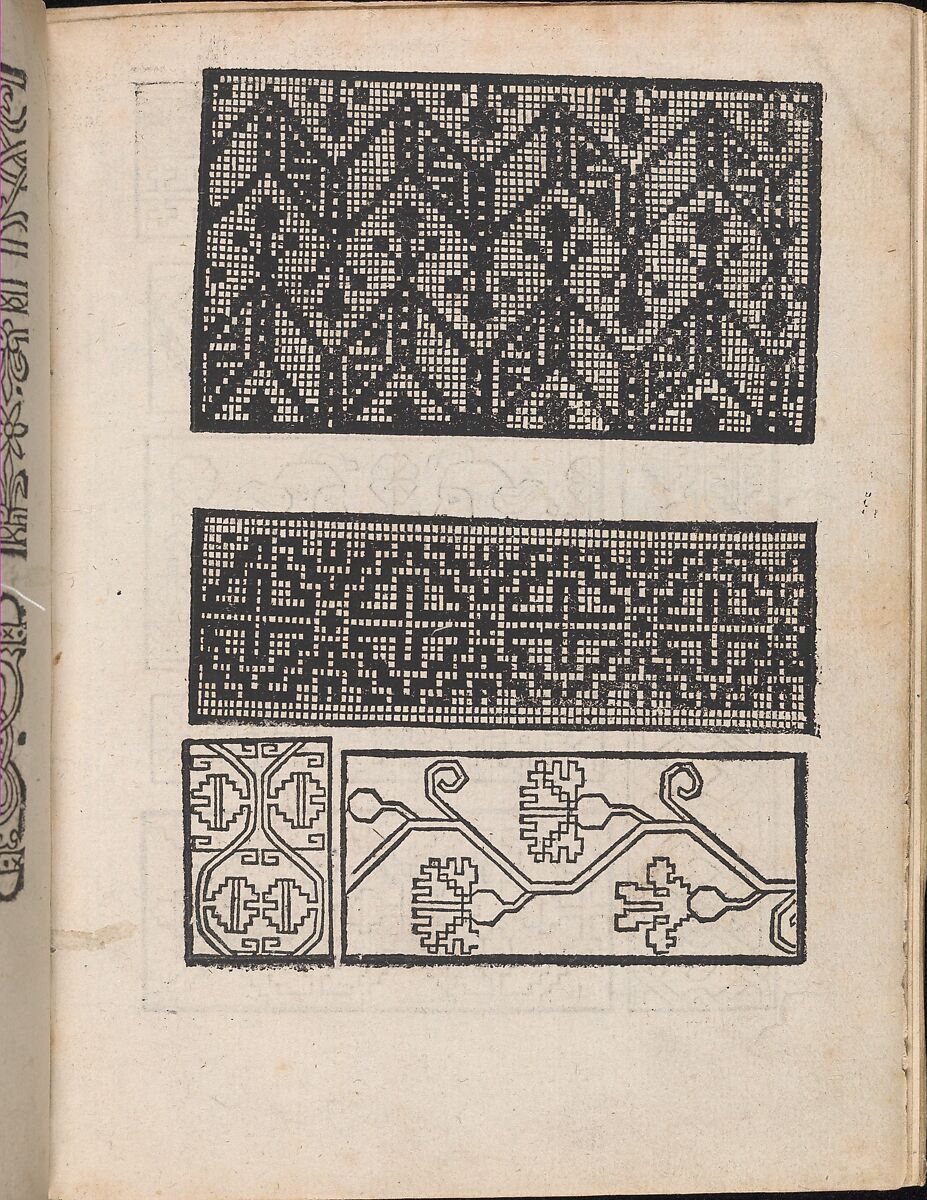 Modelbuch aller Art Nehens vn Stickens (Page 4r), Christian Egenolff (German, Hadamar 1502–1555 Frankfurt), Woodcut 