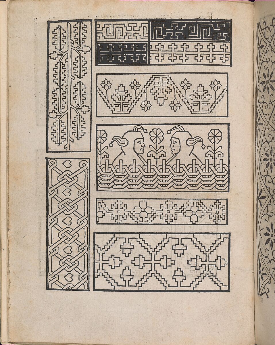 Modelbuch aller Art Nehens vn Stickens (Page 4v), Christian Egenolff (German, Hadamar 1502–1555 Frankfurt), Woodcut 
