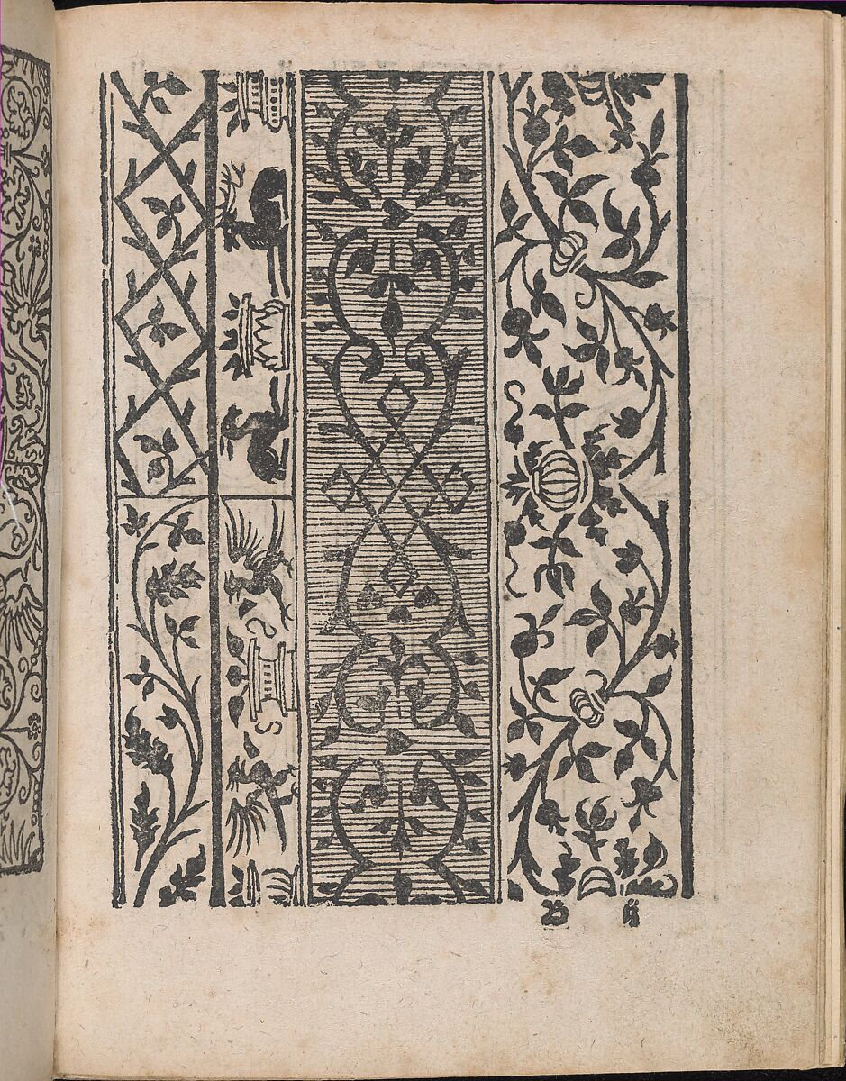 Modelbuch aller Art Nehens vn Stickens (Page 6r), Christian Egenolff (German, Hadamar 1502–1555 Frankfurt), Woodcut 