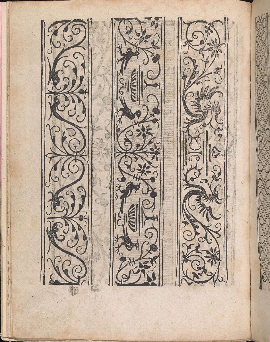 Modelbuch aller Art Nehens vn Stickens (Page 6v), Christian Egenolff (German, Hadamar 1502–1555 Frankfurt), Woodcut 