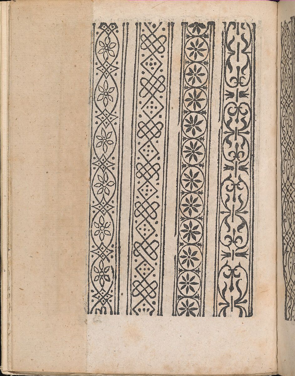 Modelbuch aller Art Nehens vn Stickens (Page 7v), Christian Egenolff (German, Hadamar 1502–1555 Frankfurt), Woodcut 