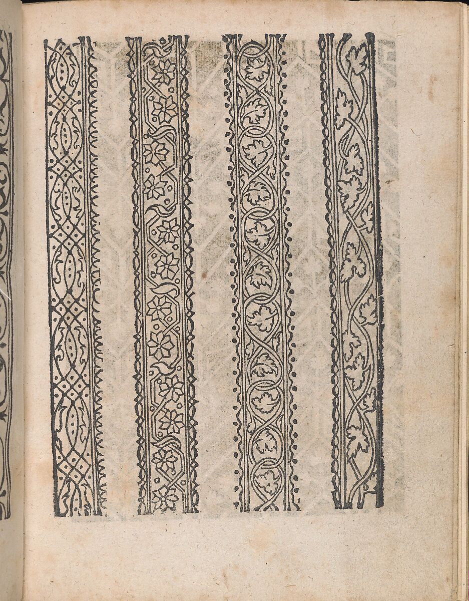 Modelbuch aller Art Nehens vn Stickens (Page 8r), Christian Egenolff (German, Hadamar 1502–1555 Frankfurt), Woodcut 