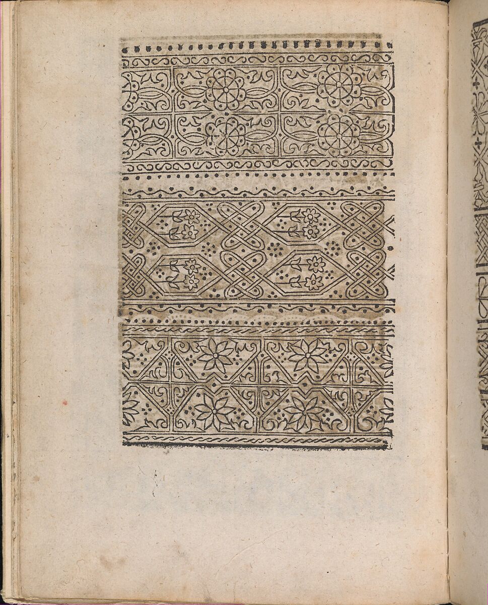 Modelbuch aller Art Nehens vn Stickens (Page 9v), Christian Egenolff (German, Hadamar 1502–1555 Frankfurt), Woodcut 