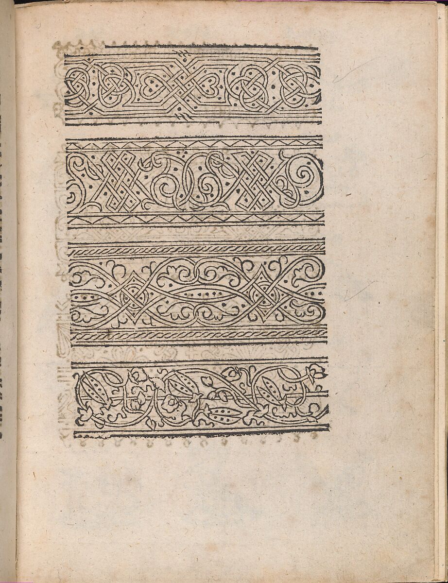 Modelbuch aller Art Nehens vn Stickens (Page 12r), Christian Egenolff (German, Hadamar 1502–1555 Frankfurt), Woodcut 