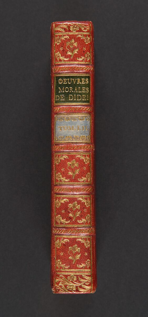 Les oeuvres morales de Mr. Diderot : contenant son traité De l'amitié, et celui Des passions, Marie Geneviève Charlotte Darlus Thiroux d'Arconville (French, 1720–1805)