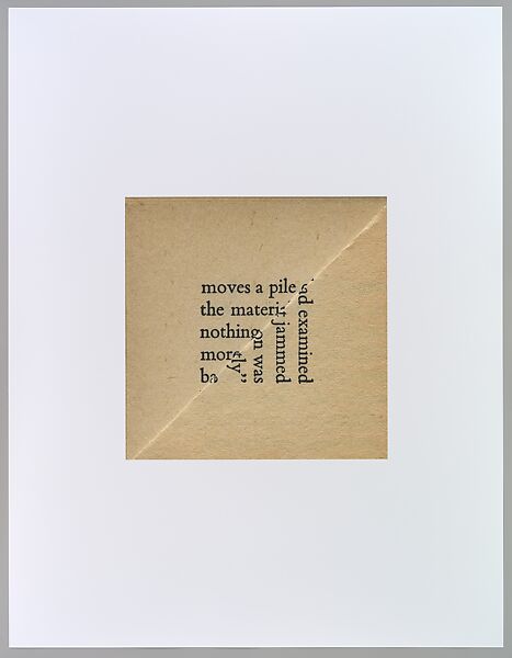 Examined, Erica Baum (American, born New York, 1961), Inkjet print 