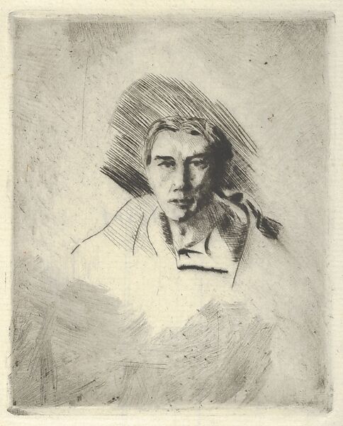 Self-Portrait, William M. Ivins Jr. (American, 1878–1964), Drypoint 