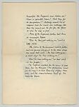 A Parable of Art Critics and of Collectors by Hans Christistian (sic) Andersen which we copied out for our friends. New Years 1927, William M. Ivins Jr. (American, 1878–1964), Lithographs and color lithographs