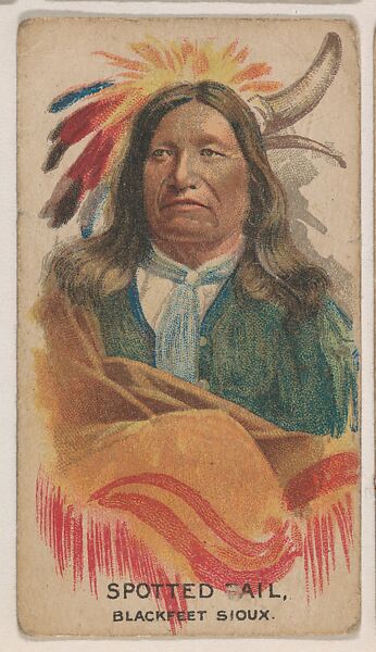Spotted Tail, Blackfeet Sioux, insert card from the Indian Chiefs series (D35), issued by the Weber Baking Company, Issued by Weber Baking Company, Commercial color lithograph 