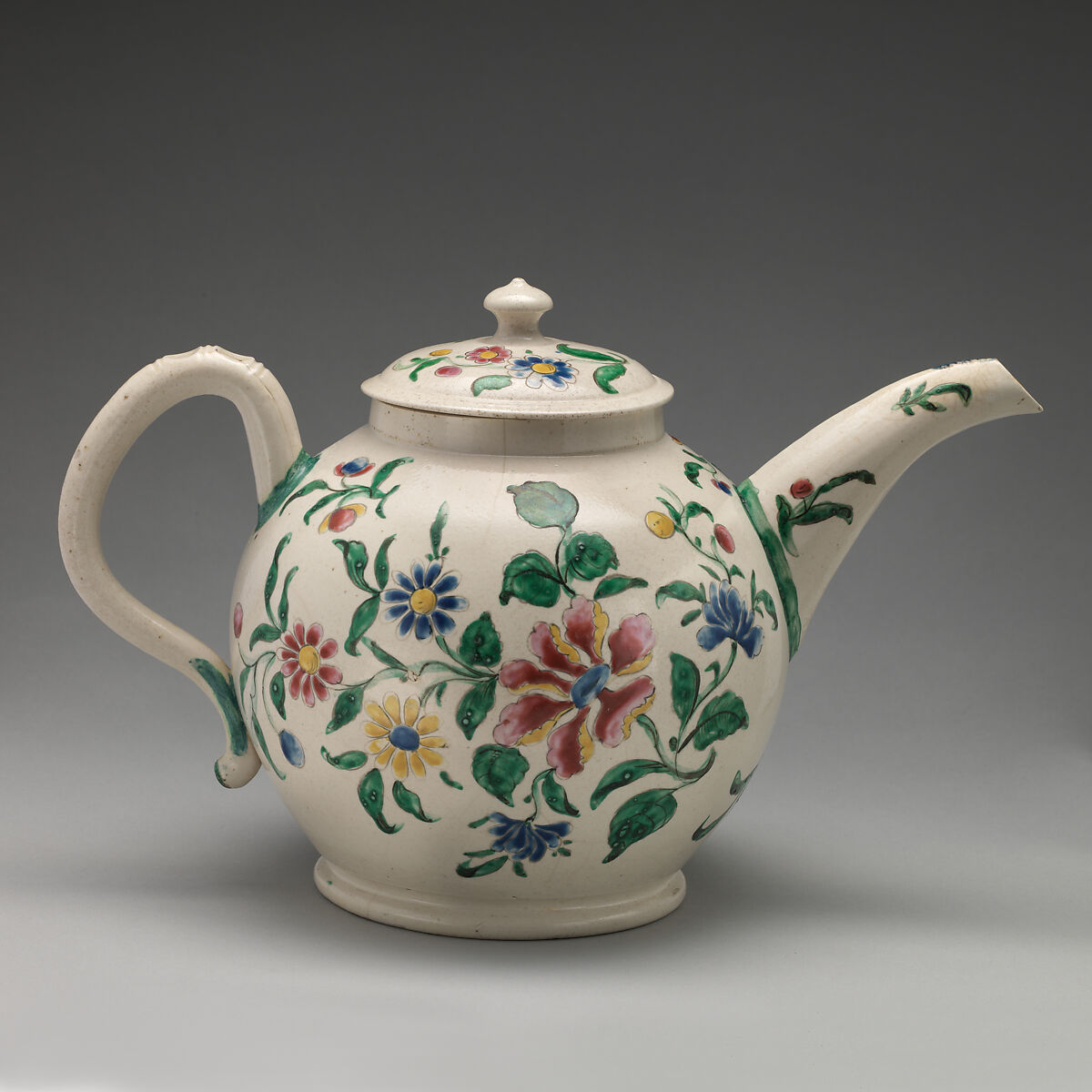 Punch Pot, Stoneware, British (American market)