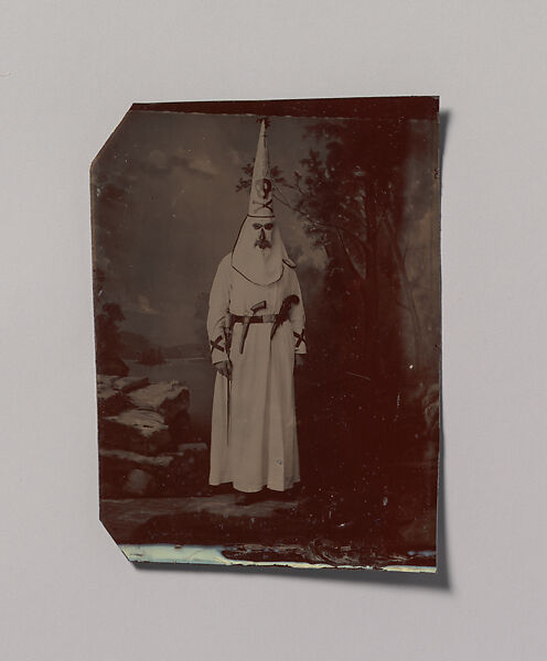 Kkk様★オーダー額縁 Owen A. Kenefick - [Ku Klux Klansman with Two Pistols and a Sword