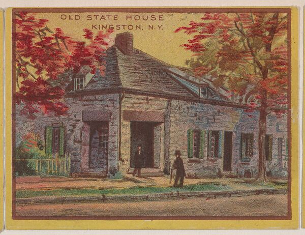 Old State House, Kingston, N. Y., collector card from the Famous Buildings series (D30), issued by the Weber Baking Company, Issued by Weber Baking Company, Commercial color lithograph 