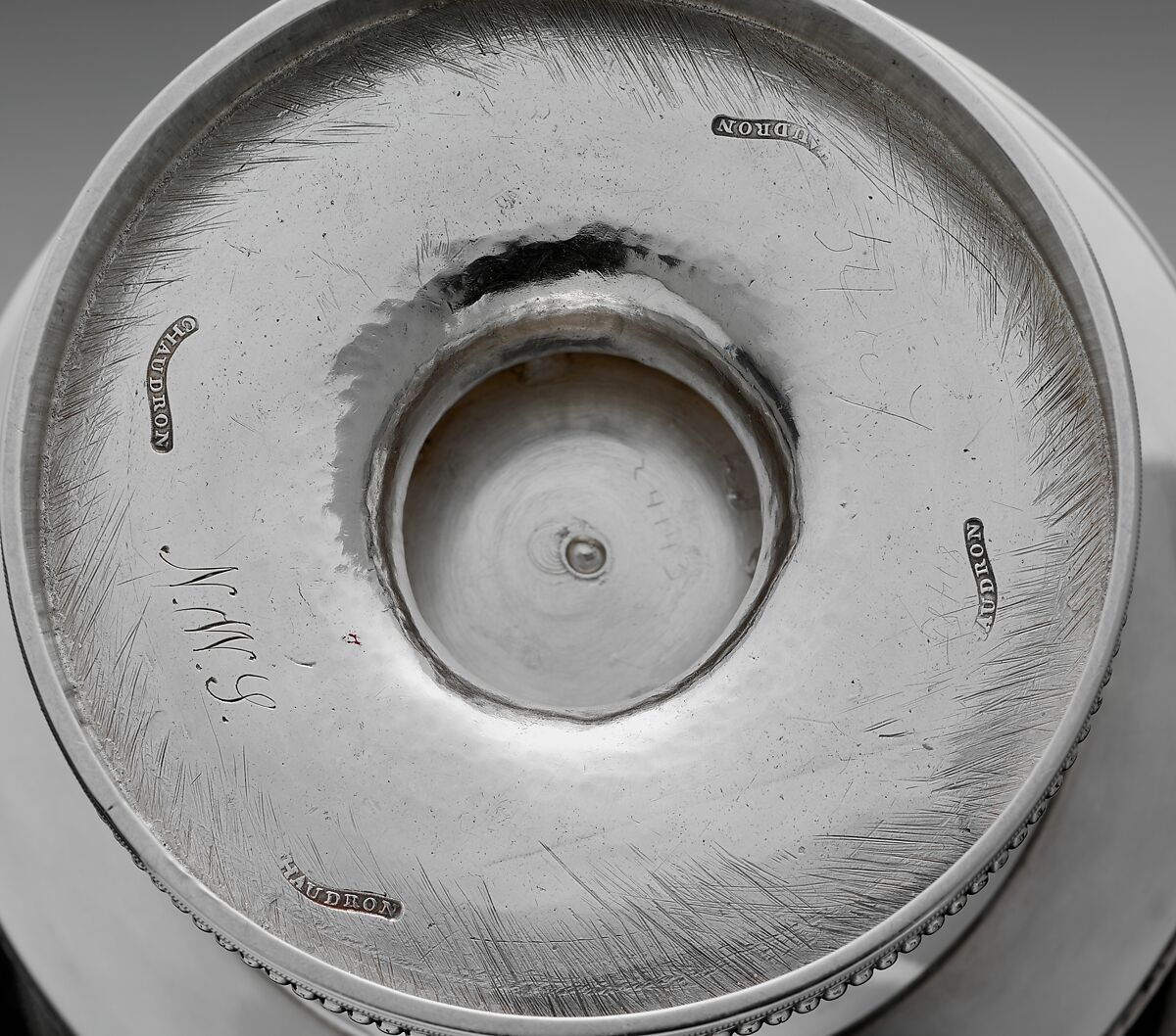 Punch Pot, Simon Chaudron (1758–1846), Silver, American