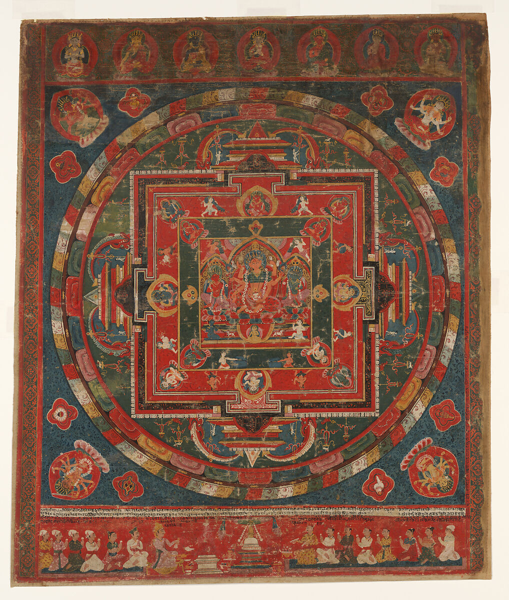 Vasudhara Mandala, Distemper on cloth, Nepal 