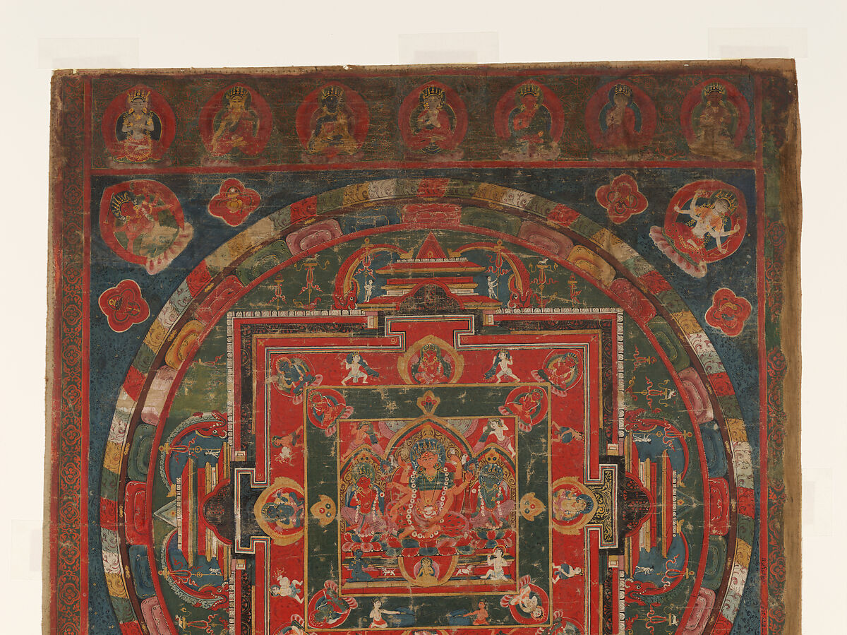 Vasudhara Mandala, Distemper on cloth, Nepal