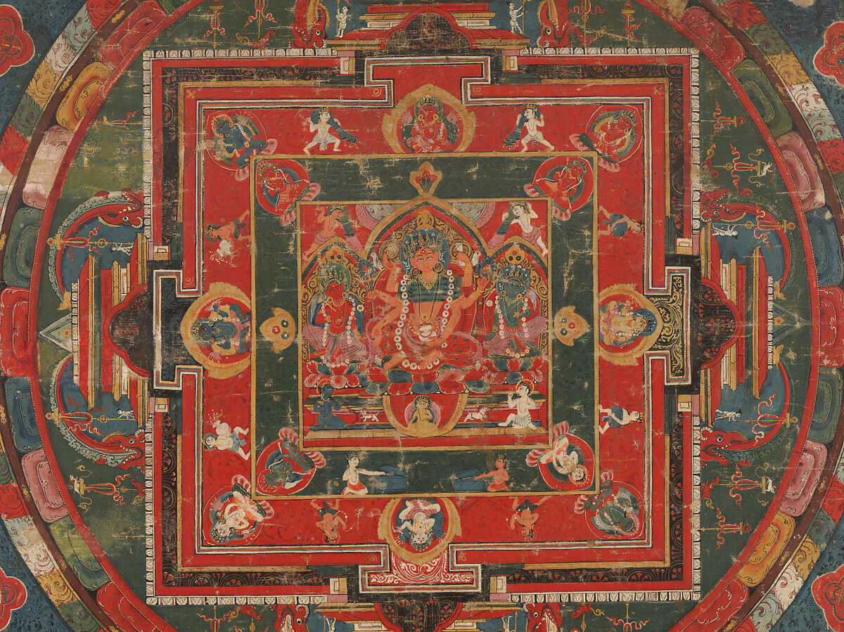 Vasudhara Mandala, Distemper on cloth, Nepal