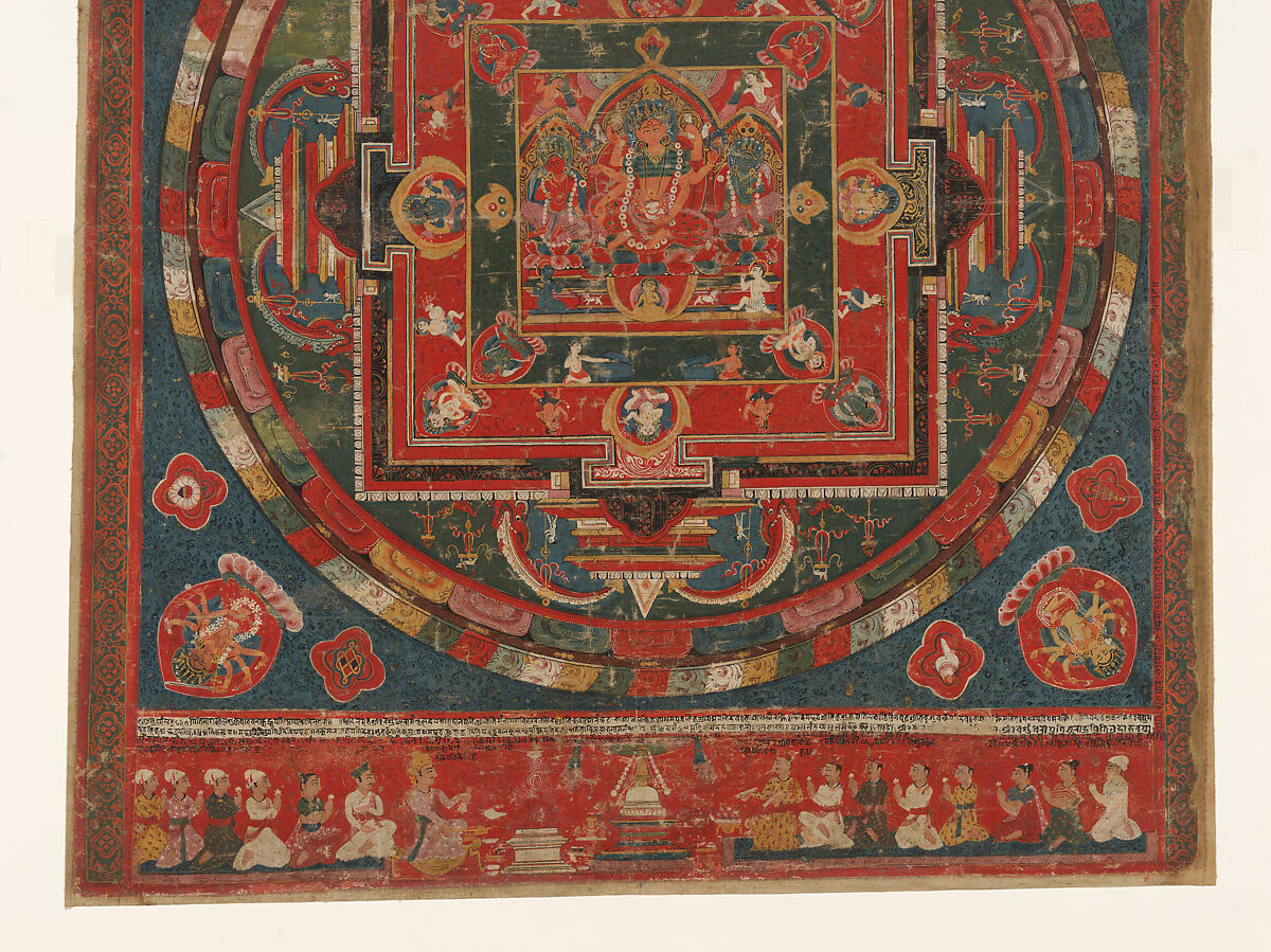 Vasudhara Mandala, Distemper on cloth, Nepal
