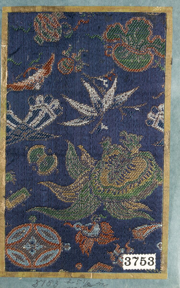 Textile Sample from Sample Book, Silk / Tapestry, Japan 