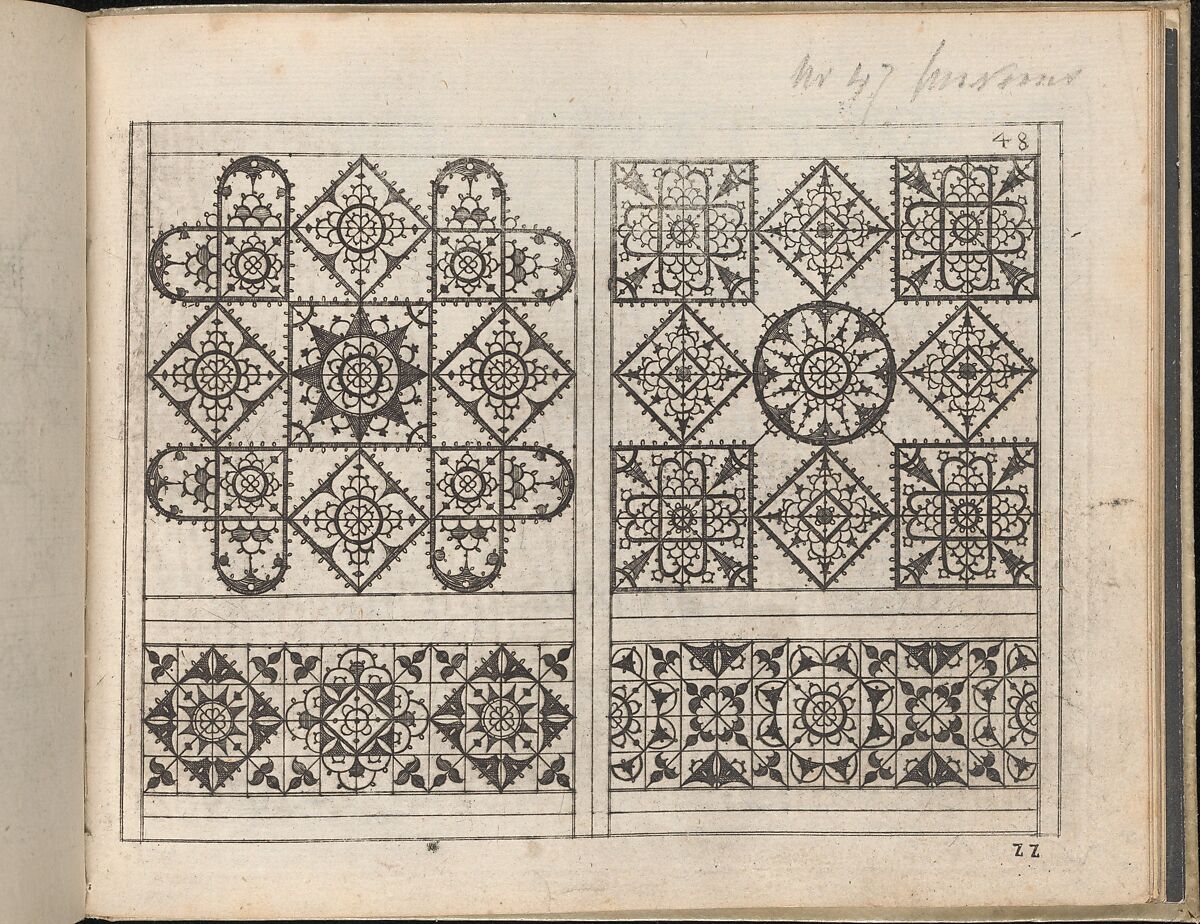 Newes Modelbuch in Kupffer  (Page 56r), Johann Sibmacher (German, active 1590–1611), Etching 