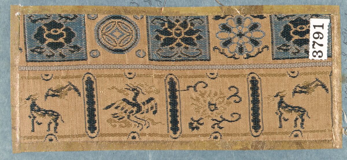 Textile Sample from Sample Book, Silk / Tapestry, Japan 