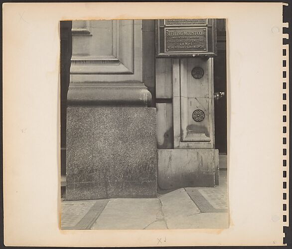 [Building Front Detail with Manufacturing Company Plaques, New York City]