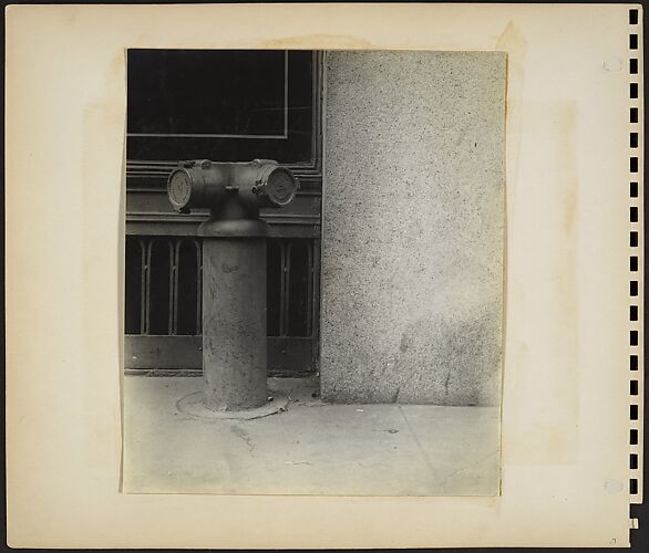 [Building Front Detail with Siamese Standpipe, New York City]