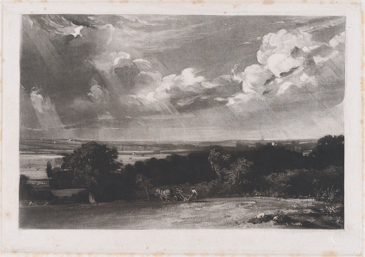 A Summerland, David Lucas (British, Geddington Chase, Northamptonshire 1802–1881 London), Mezzotint; proof before published state 
