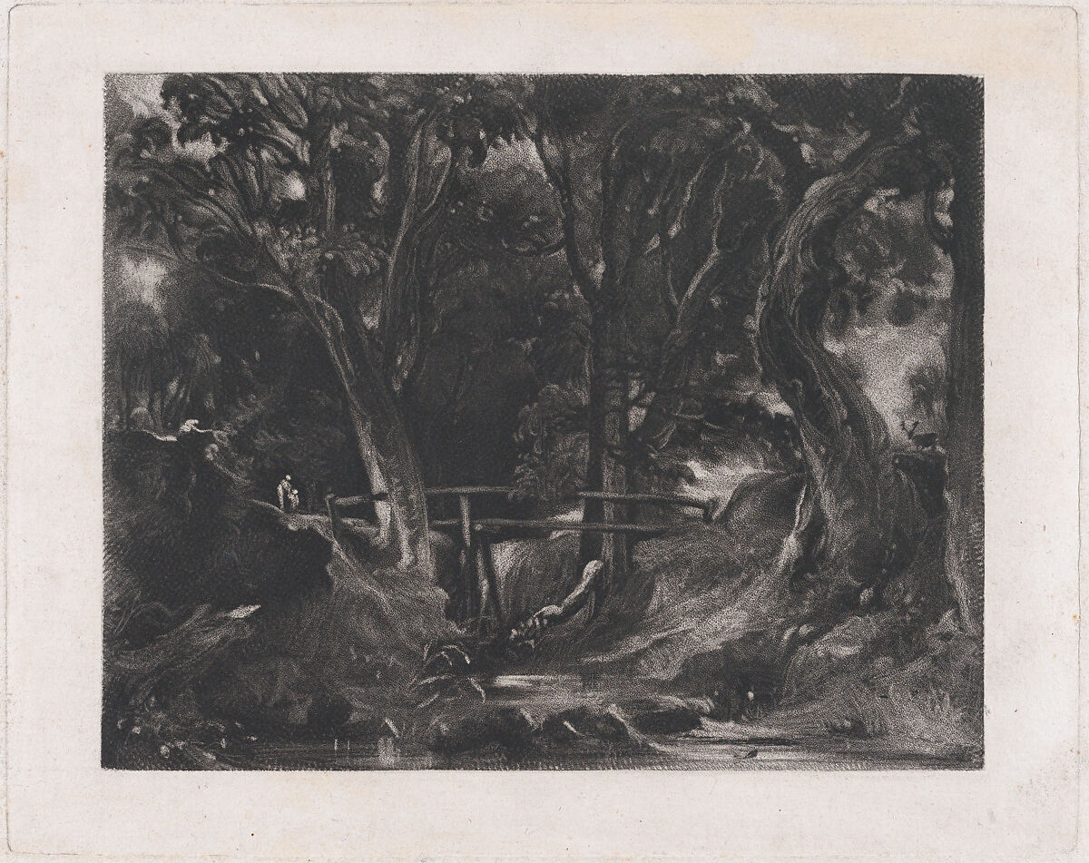 A Dell, Helmingham Park, Suffolk, David Lucas (British, Geddington Chase, Northamptonshire 1802–1881 London), Mezzotint; proof before published state 