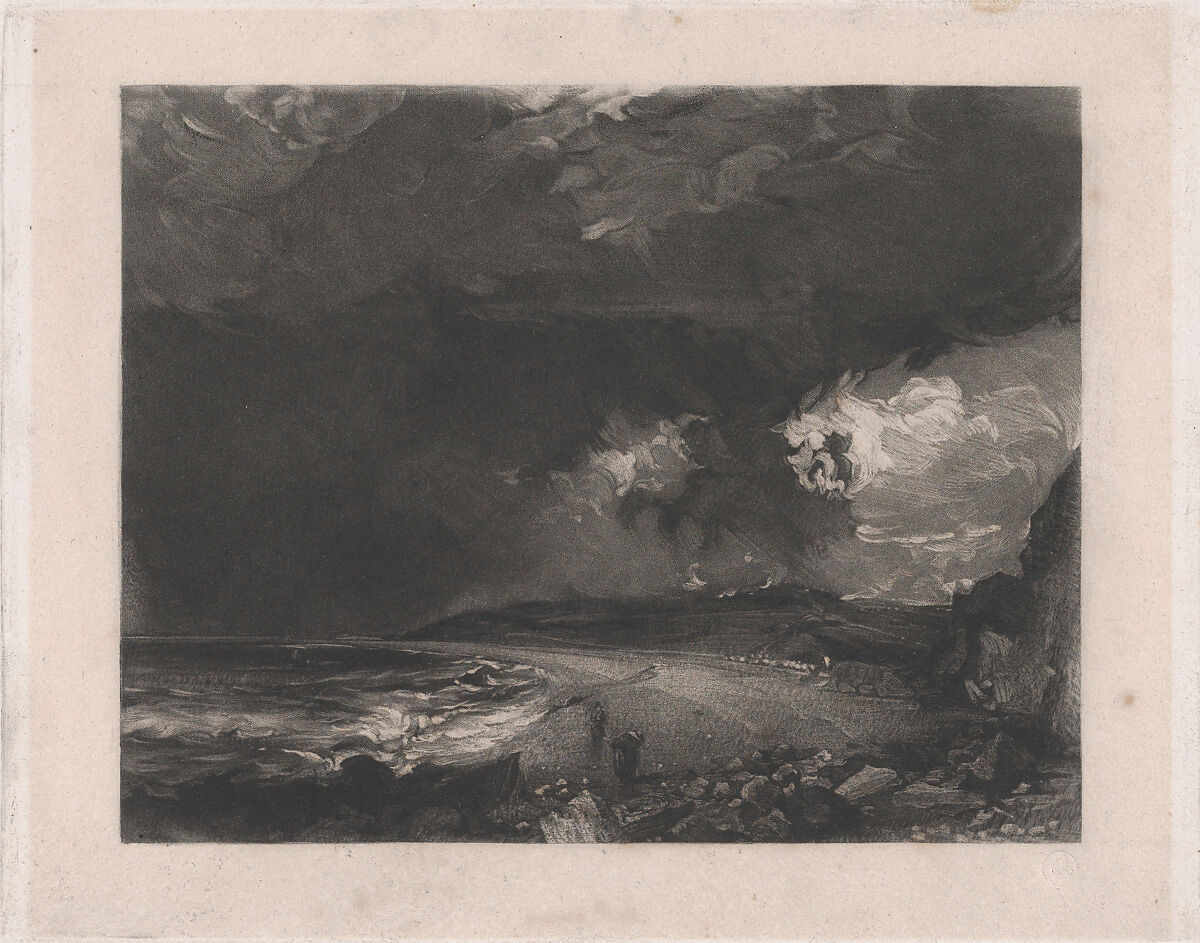 Weymouth Bay, David Lucas (British, Geddington Chase, Northamptonshire 1802–1881 London), Mezzotint; proof before published state 