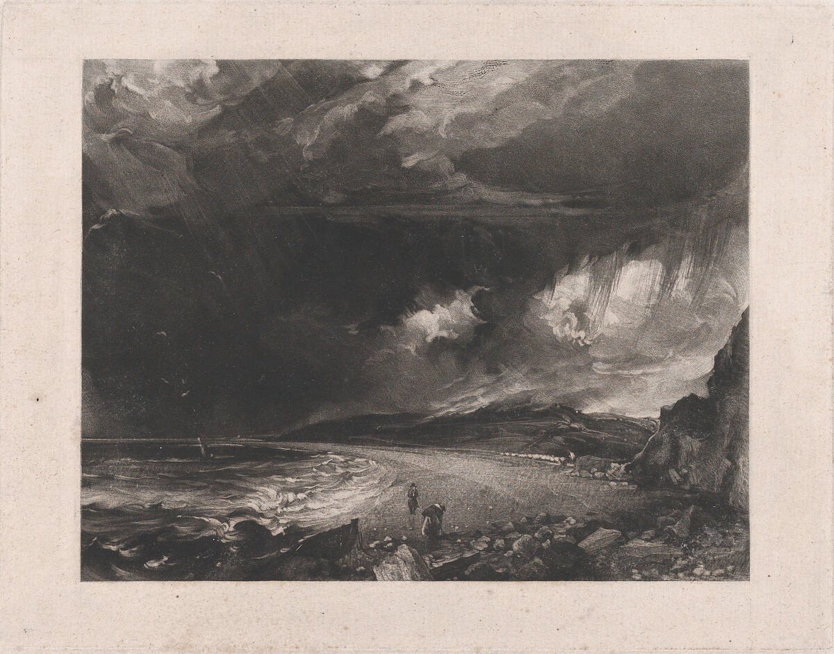 Weymouth Bay, David Lucas (British, Geddington Chase, Northamptonshire 1802–1881 London), Mezzotint; proof before published state 