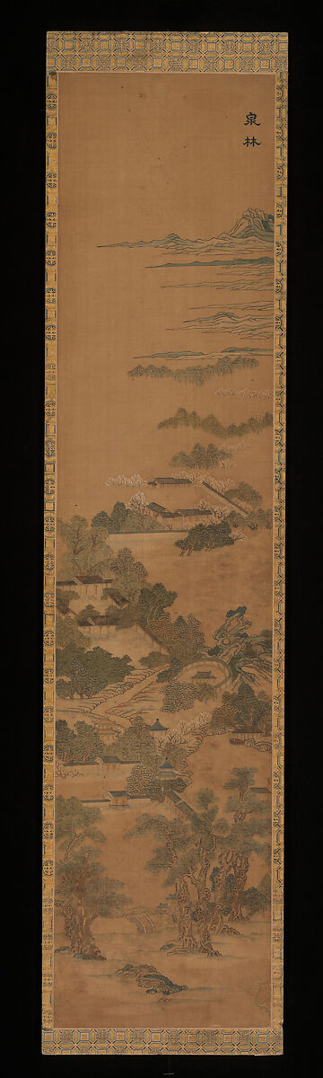 Scenic Sites in the Qianlong Emperor’s Southern Inspection Tour, Silk tapestry (kesi) with ink and color, China 