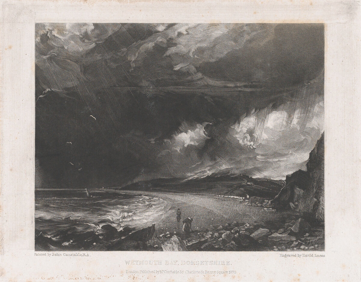 Weymouth Bay, David Lucas (British, Geddington Chase, Northamptonshire 1802–1881 London), Mezzotint; second state of six 
