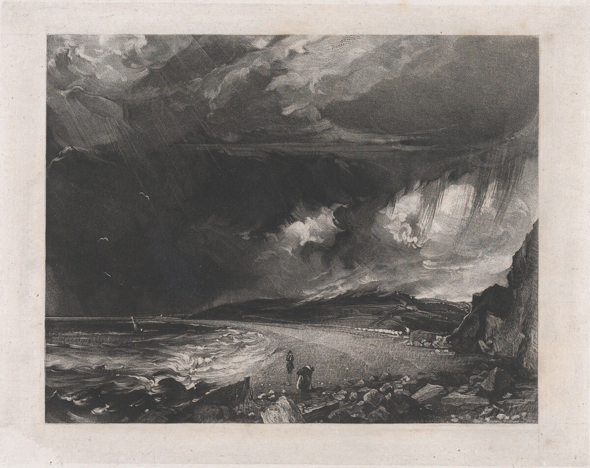 Weymouth Bay, David Lucas (British, Geddington Chase, Northamptonshire 1802–1881 London), Mezzotint on chine collé; proof before published state 