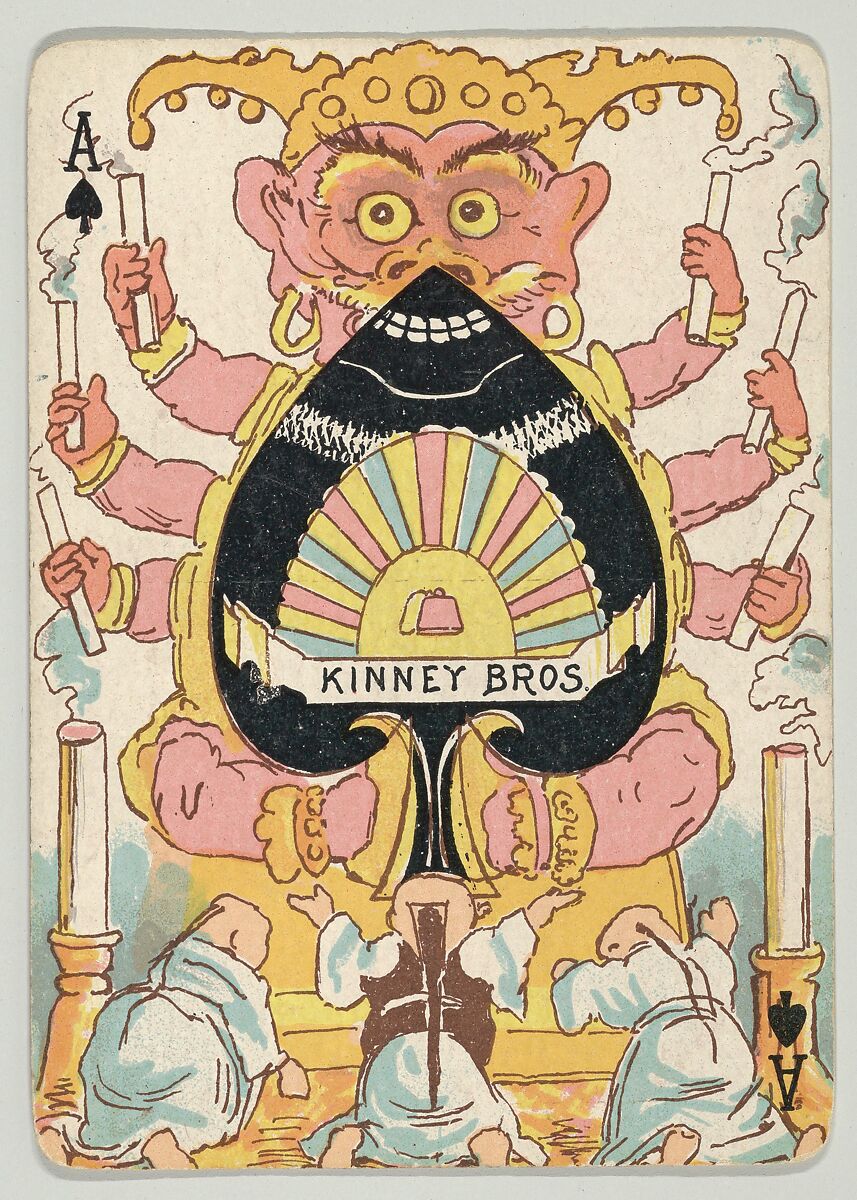 Harlequin Series 2, a set of playing cards issued as premiums by Kinney Brothers Tobacco, Kinney Brothers Tobacco Company, Commercial color lithographs